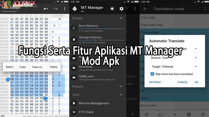 Fungsi Serta Fitur Aplikasi MT Manager Mod Apk